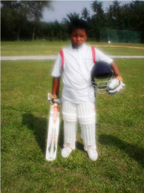 AMIRUL RASHID... bintang dari Sekolah Kebangsaan Bandar di Banting yang dipilih membarisi daerah Kuala Langat.